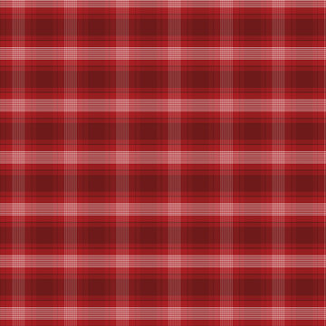 Red Plaid Pattern Seamless Tartan Fabric Background