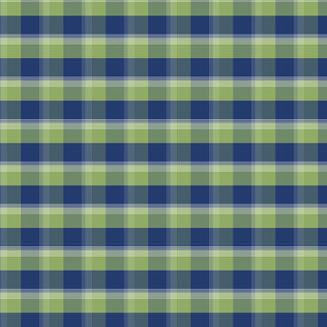 Navy Blue and Olive Plaid Seamless Checked Texture Backdrop