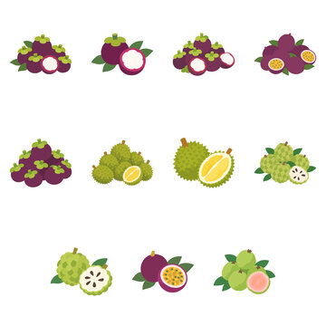 set of fruits