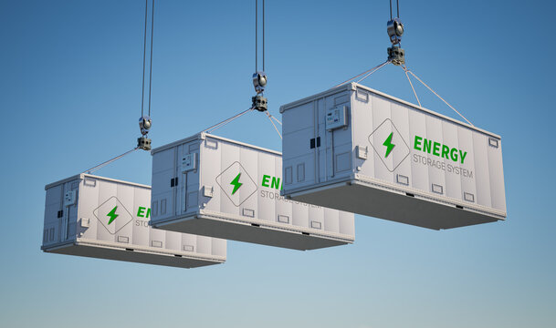 Energy storage system or battery container unit