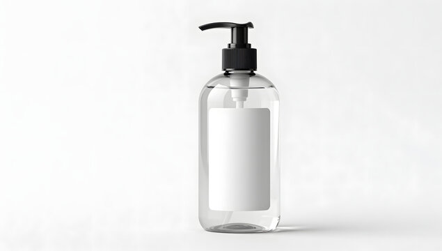 Hand Sanitizer Bottle with Blank Label