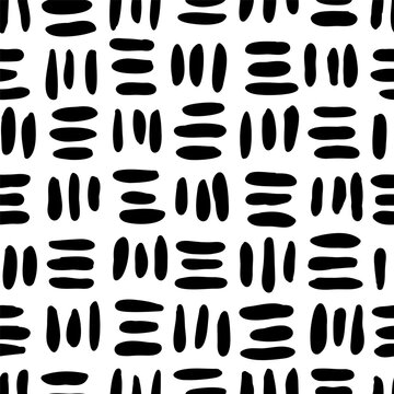 Vector seamless pattern with hand drawn woven texture. Cute design for textile, backgrounds, wallpaper, wrapping paper, digital prints.