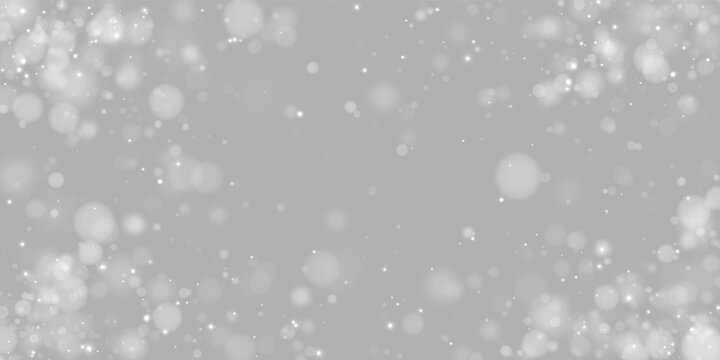 Soft glowing particles scatter over a black background. These circular light orbs vary in size and intensity creating a dreamy bokeh effect. Perfect for festive, dreamy, or abstract design.