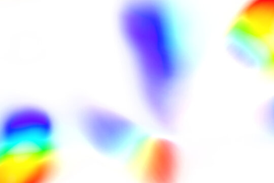 Prismatic light refraction with soft blue and orange spectrum blobs, with a transparent PNG version and a black background preview. Anchors a cover art, an overlay, psychedelic and trippy album cover.