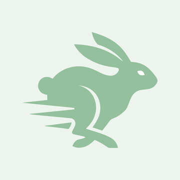 Running rabbit icon representing speed and agility