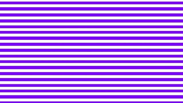 Vibrant horizontal stripes in bright violet and crisp white create a bold geometric pattern design for modern artistic digital backdrops