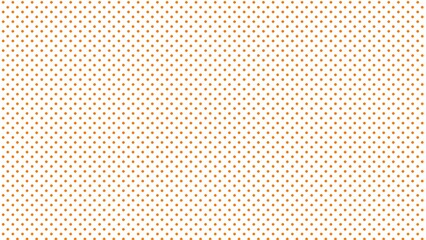 Bright orange polka dot pattern design featuring small circular shapes arranged in a clean grid over a plain white background © Harsh