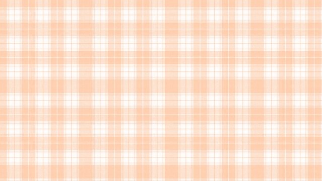 Pastel orange gingham pattern featuring a classic checkered fabric design with soft white intersecting lines on a light textured background