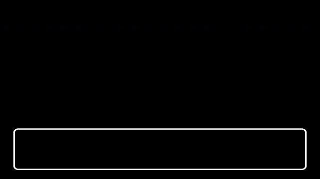 Simple White Frame Appearing and Disappearing Animation Transparent  Background, Minimal Rectangle Border Drawing Effect Loop Video