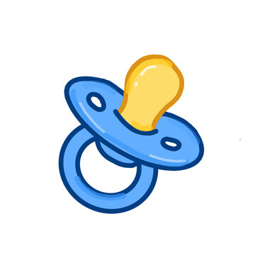 Baby Pacifier Illustration &ndash; Newborn Soother for Infant Care and Nursery