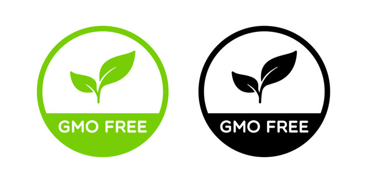 Round GMO Free Labels