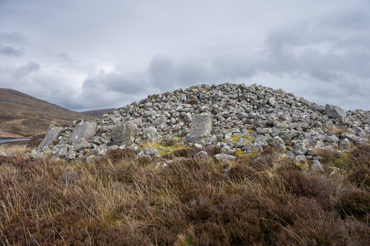 Reineabhal Neolithic Chambered Cairn, near Mingarry, South Uist, Outer Hebrides, Scotland