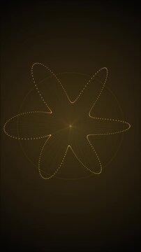 Golden Quantum Torus Particle Loop Background