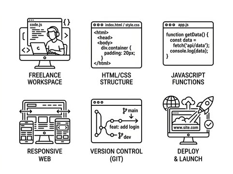 Freelance Development Workflow for Web and Coding Projects.