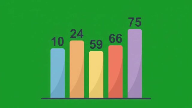 
Animated Bar Chart Rising Logo Green Screen #00FF00 4K