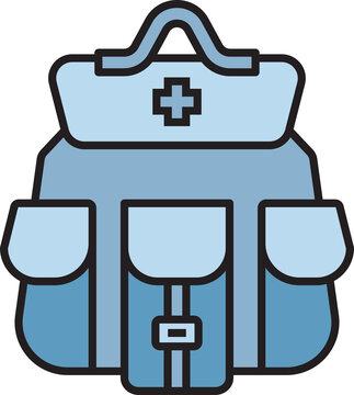 First Aid Kit Backpack Icon
