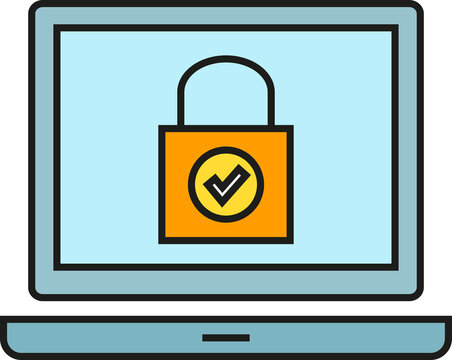 Shopping Bag on Laptop Icon
