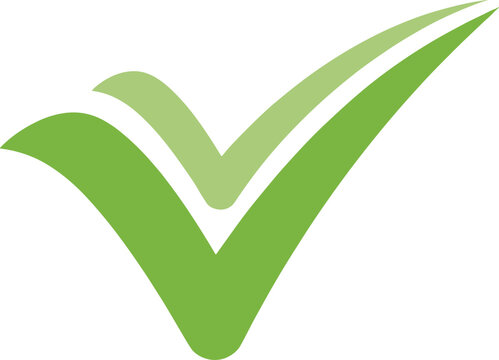 Green Double Checkmark Icon for Verification
