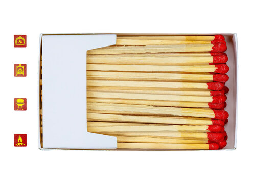 Fiammiferi di sicurezza con capocchia rossa di zolfo