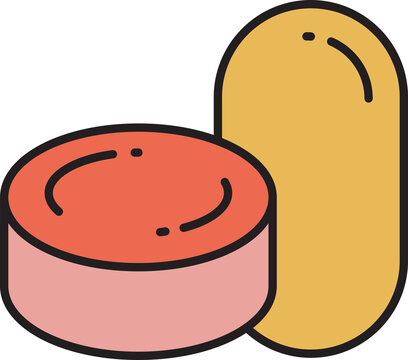healthcare pill and capsule icon
