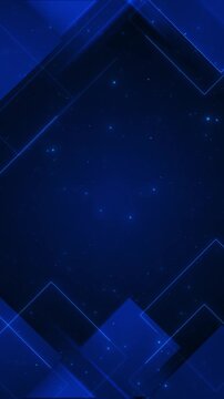 Dark geometric panels slide around open blue lighting adds depth polished motion. sleek branding, broadcast conference screens, finance digital promotions, logo animation and professional backgrounds.