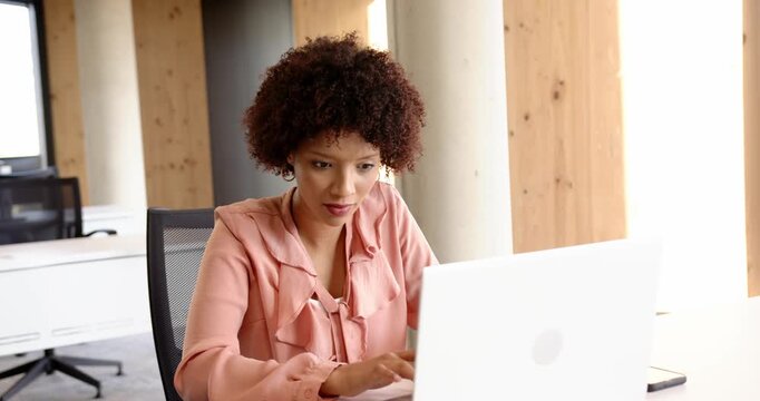 Lifestyle videos indoor of people doing activities at office, surprised woman covering mouth while l