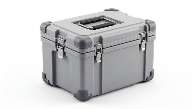 Heavy Duty Aluminum Flight Case Equipment Box Isolated