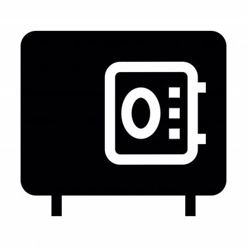 Brankas Filled style, animation icon for social media, presentations, videos, websites, etc. No background, Alpha channel.	