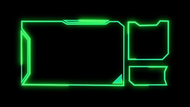 Interface frame animation displays modular dashboard panels on dark. Telemetry screen overlays outline the interface frame animation. Control room graphics use the interface frame.