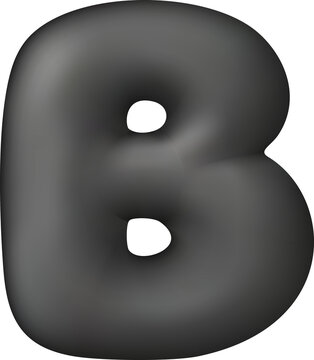 Black 3D balloon number eight for celebrations