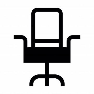 Gaming Chair Filled style, animation icon for social media, presentations, videos, websites, etc. No background, Alpha channel.	