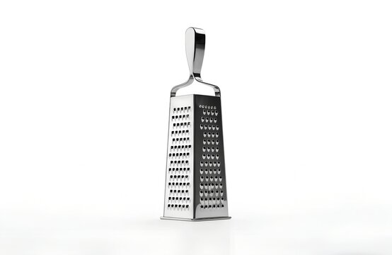 Stainless steel kitchen box grater for cheese and vegetables with food prep