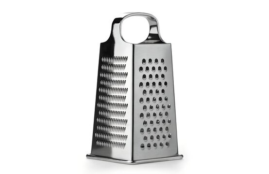 Stainless steel kitchen box grater for shredding food with kitchen tool