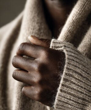 Soft textures and gentle warmth in cozy attire