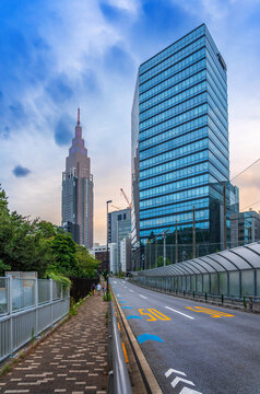 NTT Docomo Yoyogi Building and Sumitomo Fudosan Shinjuku Minamiguchi Building in Tokyo