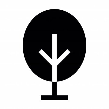 Tree Filled style, animation icon for social media, presentations, videos, websites, etc. No background, Alpha channel.	