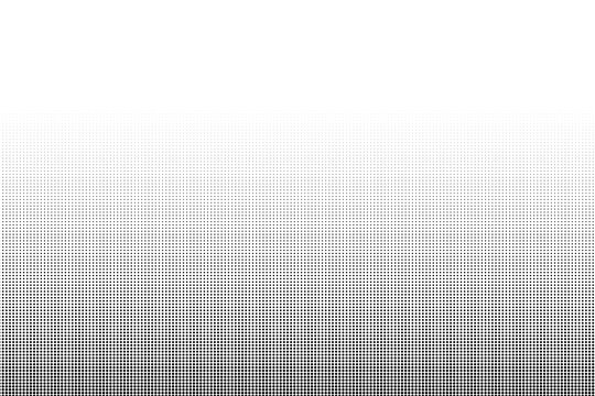 Abstract gradient halftone pattern with circular dot matrix isolated on a transparent background dots