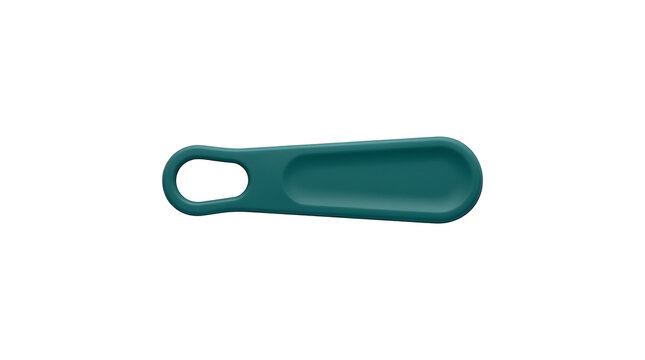 Minimalist Teal Silicone Zipper Pull Tab Accessory