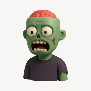 Cartoon zombie character illustration.