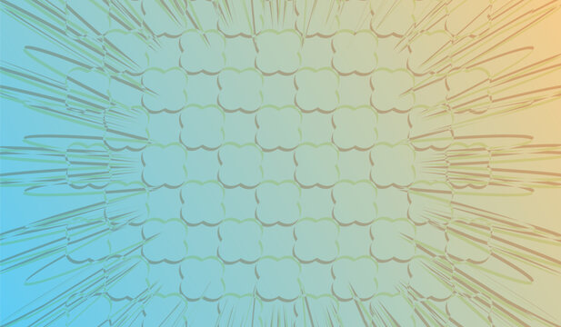 Abstract blue digital technology vector background with geometric hexa