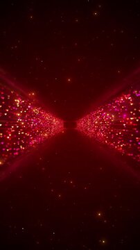 Glowing heart light rays converge dramatic love tunnel cinematic depth. for romantic intros, proposal wedding edits, Valentine's greetings, relationship campaigns, event screens dreamy celebration