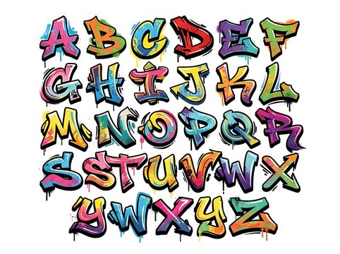 Graffiti alphabet letters