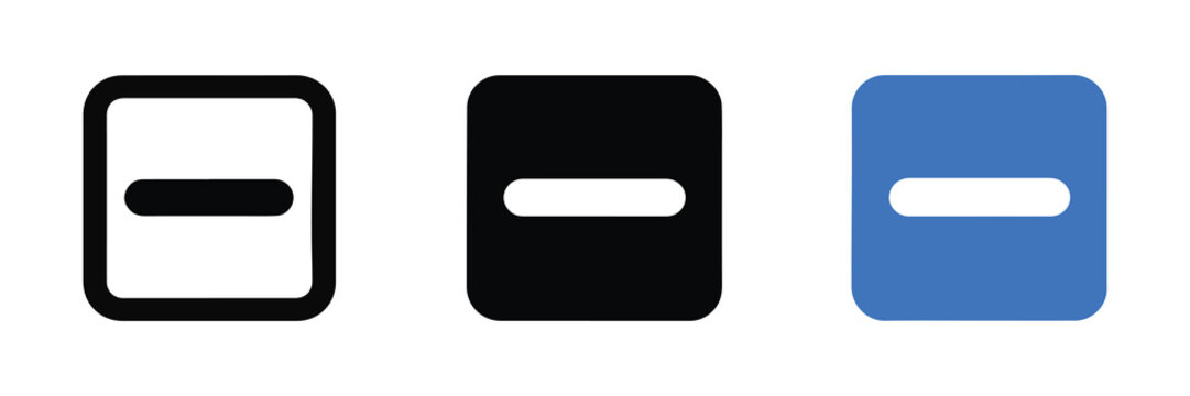 Minus Square Subtract Action Icon