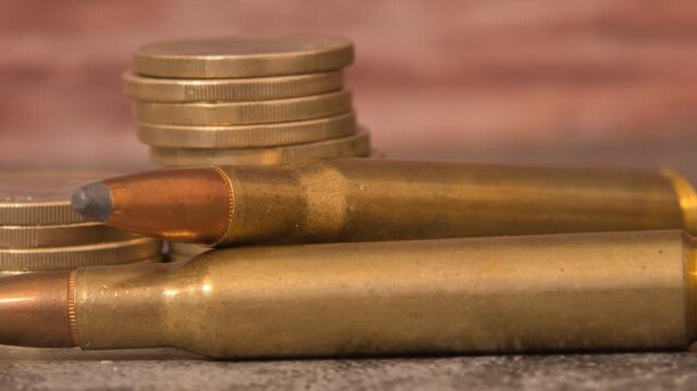 Currency war: rifle bullets