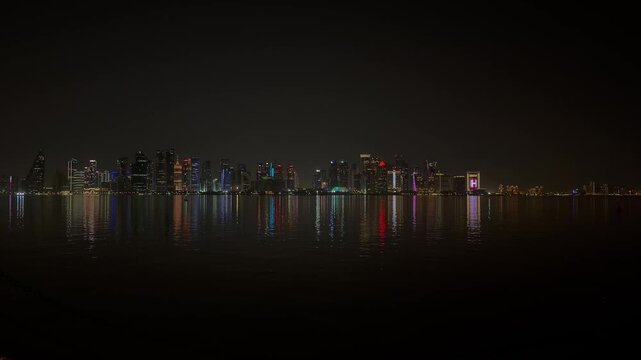 Doha, Qatar - September 08, 2026: Doha Skyline view from Pearl Qatar