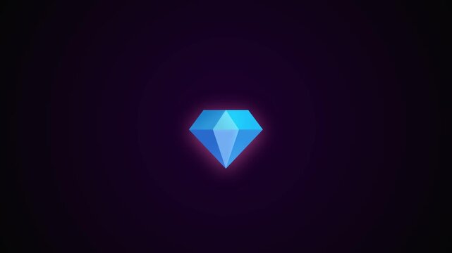 Shimmering blue diamond abstract geometric background
