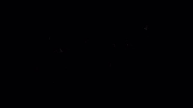 Dark Smoke Explosion Ring With Alpha Channel for Visual Effects Overlay and Motion Graphics