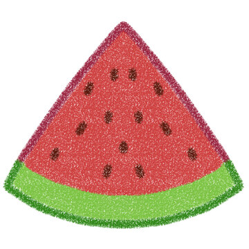 triangle shaped of sliced watermelon