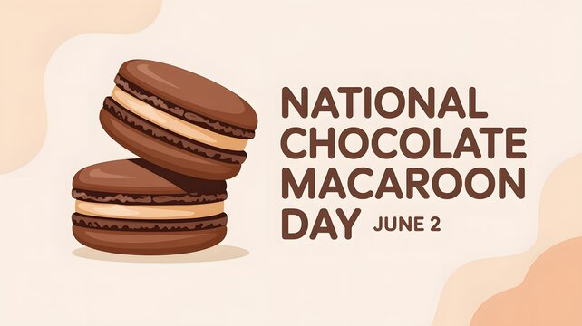 National chocolate macaroon day celebration with a stack of delicious treats