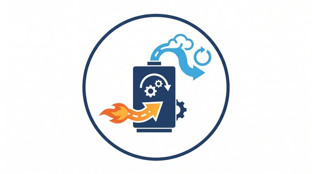 Combined Heat and Power (CHP) Engine with Waste Heat Recovery and Cooling Logo